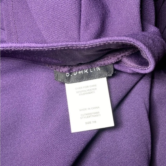 Juniors' Cap-Sleeve Mock-Neck‎ Tie-Waist Dress size-7/8 - Picture 10 of 10